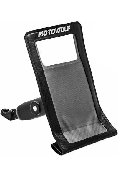 MOTOWOLF Mdl2818 Αδιάβροχη Θήκη Τηλεφώνου για Καθρέφτη Μοτοσικλέτας Μαύρο Κωδ...