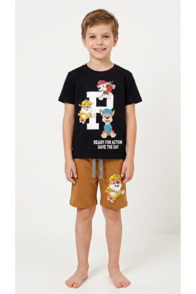 levanapajamas Summer Boy Set Cartoon Character Printed Short Sleeve T-Shirt B...