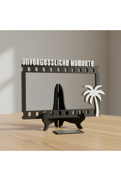 OEM Decorative Photo Frame Film Strip and Palm Tree Design with Thematic Text