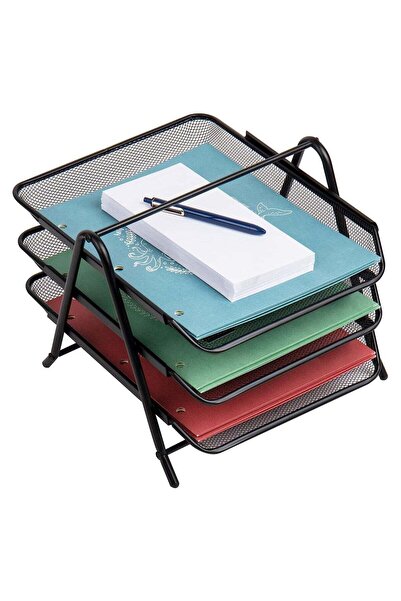 ELTRAZONE Desk Organizer with 3 Sliding Trays for Letters, Documents, , Files...