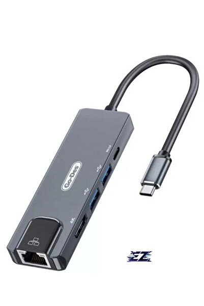 ELTRAZONE Type-C to HDTV 5-in-1 Converter Adapter – Gigabit Ethernet, 2 USB 3...