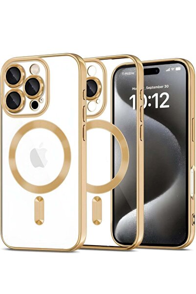ELTRAZONE Shiny Gold iPhone 16 Pro Case with MagSafe - Superior Shock and Scr...