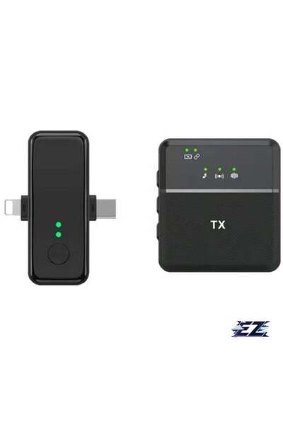 ELTRAZONE 3-in-1 Lavalier 2.4G Wireless Noise Reduction Mic with Dual Transmi...