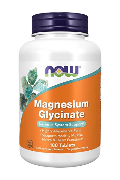 Now Foods Magnesium Glycinate Tablets Nervous System Muscle and Bone Health S...