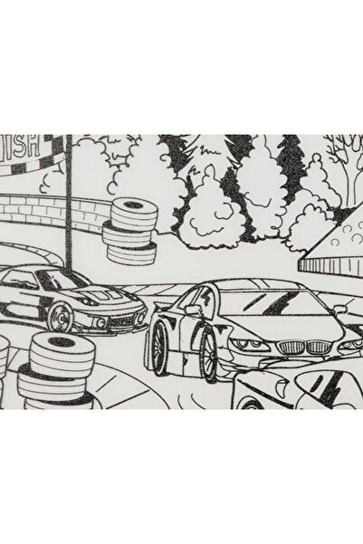 Yıldızan Academy Kids Mat Set of 2 1 (Dogs, Race Cars) 931845