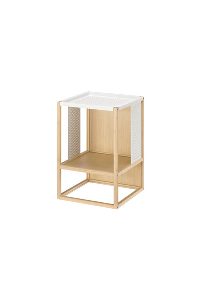 IKEA GILLERSBERG komodin, bambu-beyaz, 39x39x56 cm akdenizshop
