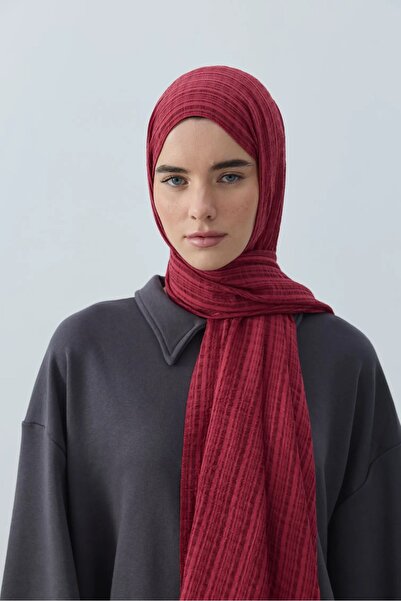 Modakaşmir شال ميستو قطن سلسلة أحمر