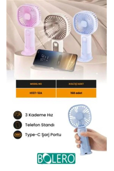 Dell Feny FN-F75 Beyaz 3 Kademeli Otomatik 180 Derece Dönebilen Şarjlı 1800Mah Premium Masa Üstü Fan