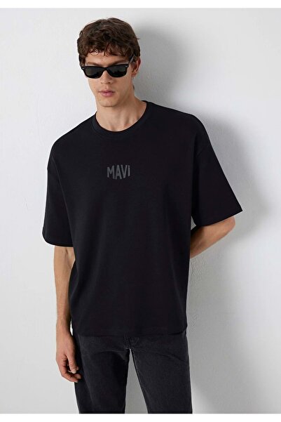 Mavi M0613581 Printed T-Shirt Men's T-Shirt Black