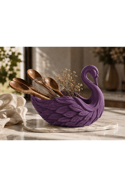 farist Swan Decorative Bowl – Multi-Purpose Decorative Organizer – 3D Pla Pla...