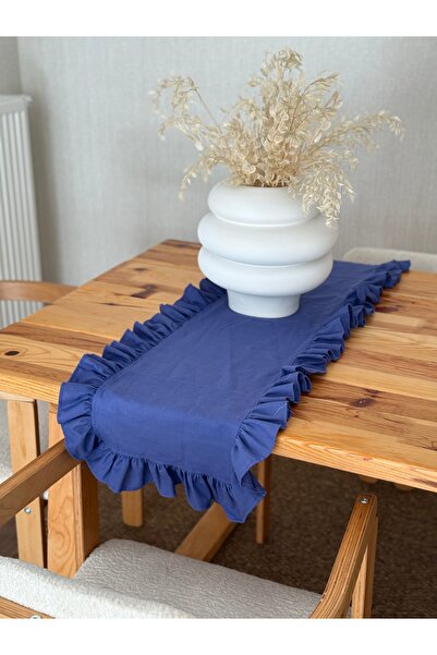 KaiAtelier Deep Linen Heryeri Ruffle Runner 40Cmx120Cm