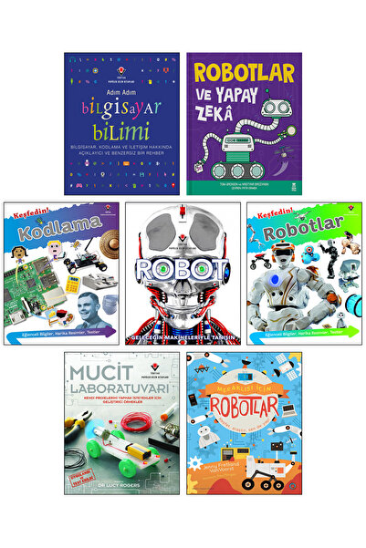 Tübitak Yayınları Adım Adım Bilgisayar Bilimi Keşfedin Kodlama Robotlar Robot...