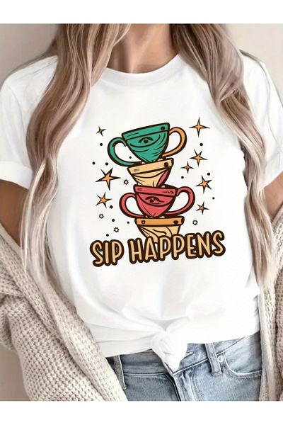 NOURAM Coffee Uncertainty G500L Pure Women's T-shirt, Comfortable Fit