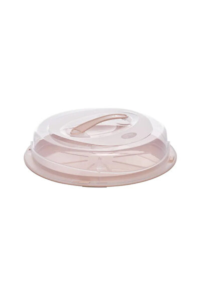 5five Simple Smart Cake stand with lid Morsey, plastic, coral, 33 x 9 cm