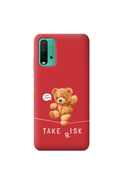 Other Xiaomi Poco M3 Take risk Red Colored Silicone TPU Θήκη