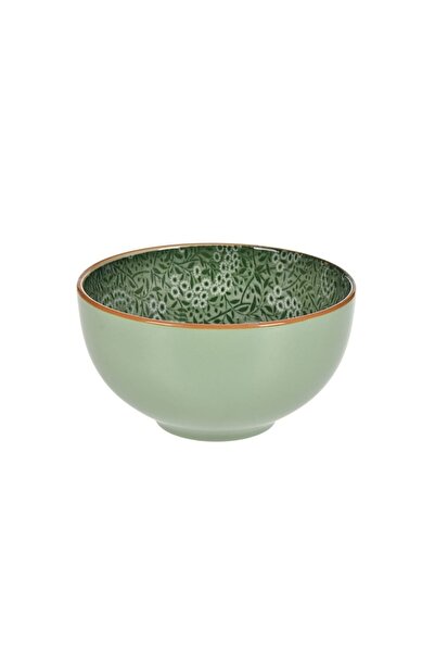 OEM Bol verde din bone china 420 ml, model floral, elegant și practic pentru ...