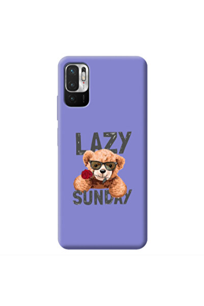 Other Xiaomi Redmi Note 10 Pro 5G Lazy sunday Purple Colored Silicone TPU Θήκη
