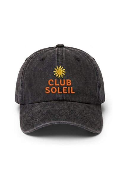 Tresore ''Club Soleil'' Embroidered Washed Hat /''Sun Club'' Embroidered Wash...