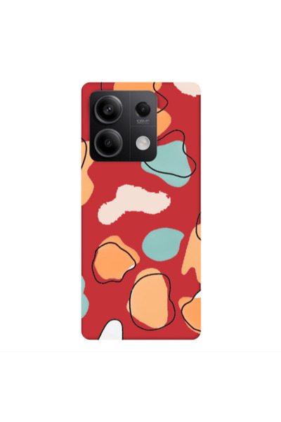 Other Xiaomi Redmi Note 13 5G Colorful spots Red Colored Silicone TPU Θήκη