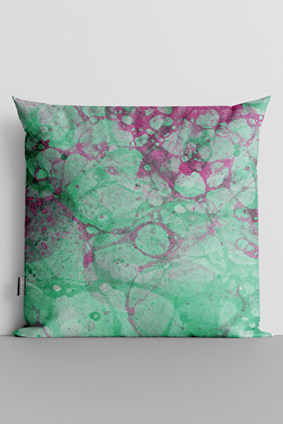 TicaretJet Watercolor Themed Double Sided Digital Printed Throw Pillow Cover ...