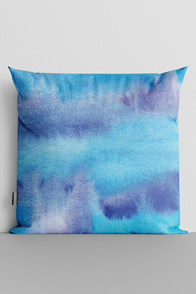 TicaretJet Watercolor Themed Double Sided Digital Printed Throw Pillow Cover ...