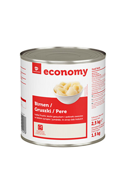 Economy Pere jumatati de fructe in sirop, ECONOMY, 2,5 kg