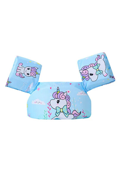 OEM Vestă de înot cu înotătoare, flotabilitate ridicată, unicorn albastru