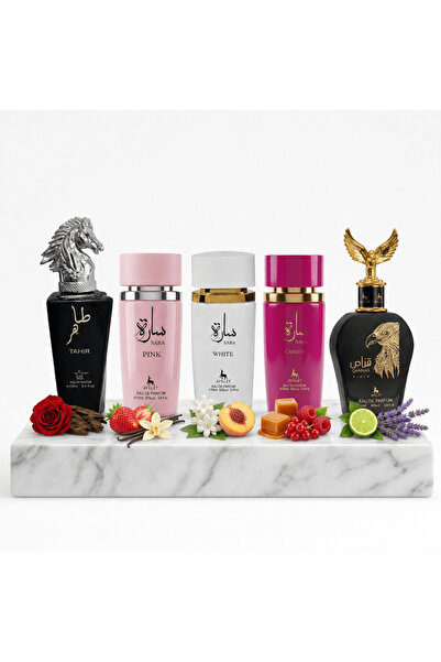 Ayelet Set 5 Parfumuri Orientale 100 ML (3 pentru Femei + 2 pentru Bărbați) -...