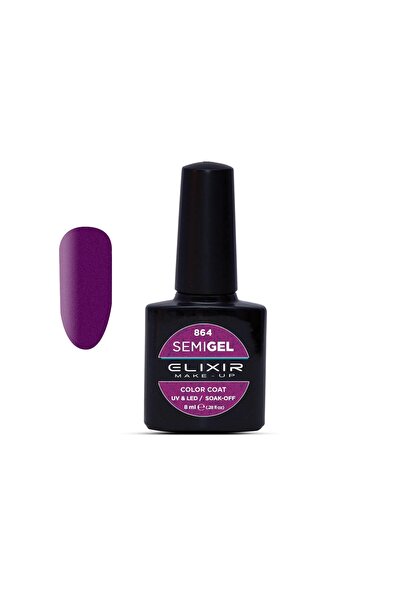 Elixir SEMI GEL (ΗΜΙΜΟΝΙΜΟ ΒΕΡΝΙΚΙ) - 864 (METALLIC MARDI GRAS) 8ML