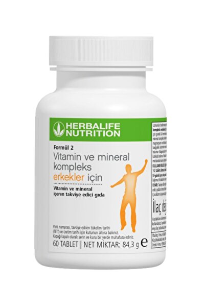 Herbalife Formül 2 Vitamin ve Mineral Kompleks Erkekler İçin 60 Tablet