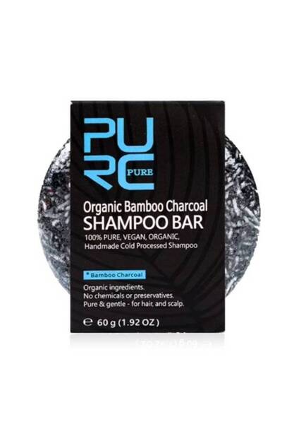 PURC بيورك بيور (Purc Organics) قالب شامبو فحم الخيزران العضوي للتنظيف العميق...