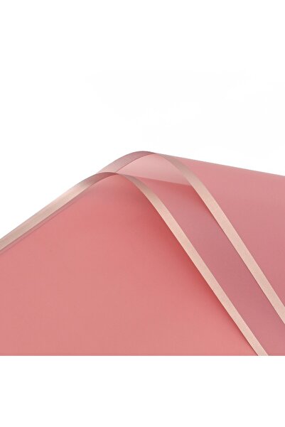 OEM Celofan pentru flori Plastic Transparent Maro 58x58 cm