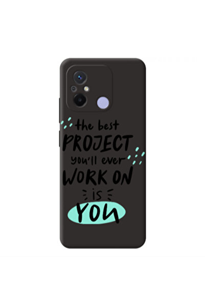 Other Xiaomi Redmi 12C The Best Project Black Colored Silicone TPU Θήκη