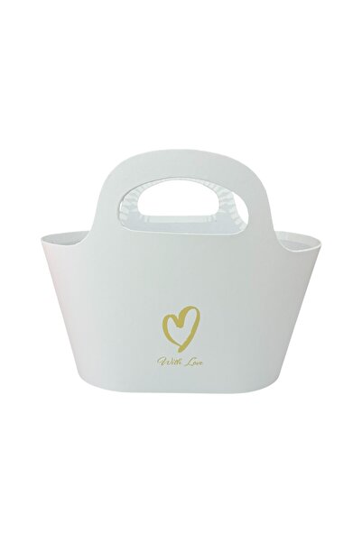 OEM Cutie de flori Hârtie Alb 27x20x21 cm