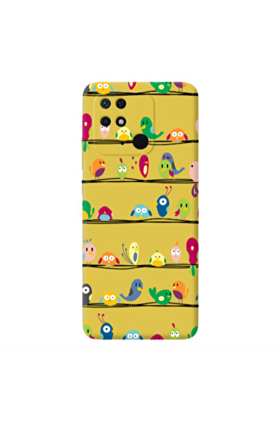 Other Xiaomi Redmi 10C birds Yellow Colored Silicone TPU Θήκη