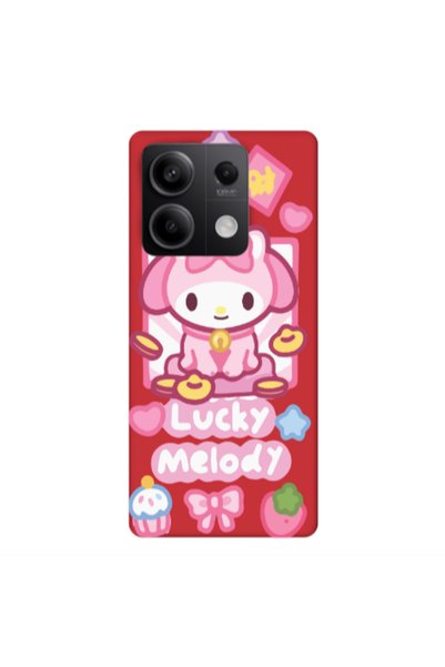 Other Xiaomi Redmi Note 13Pro 5G Lucky Melody Red Colored Silicone TPU Θήκη