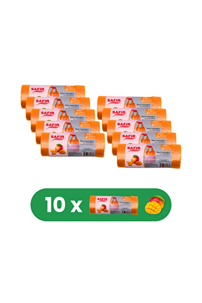 SAFİR Set de 10 role Saci Menajeri 40L cu mâner, 20 bucăți/rolă, cu parfum de...