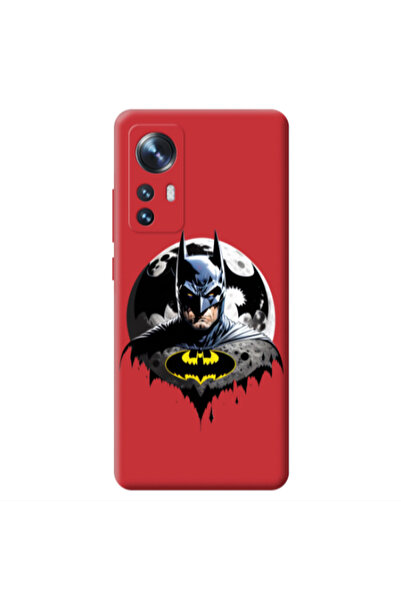 Other Xiaomi Mi 12 Batman 3 Red Colored Silicone TPU Θήκη