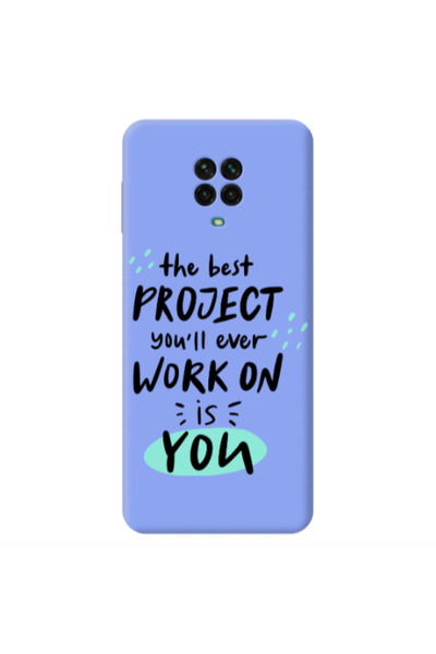 Other Xiaomi Redmi Note 9 Pro The Best Project Light Purple Colored Silicone ...