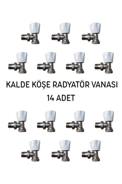 KALDE KÖŞE RADYATÖR VANASI 1/2” 14 ADET