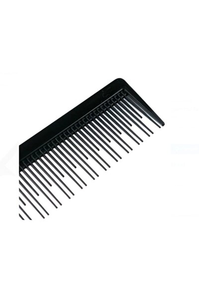 AAA Pieptene pentru tapat, negru, 23cm, dinți neregulați, vârf metalic
