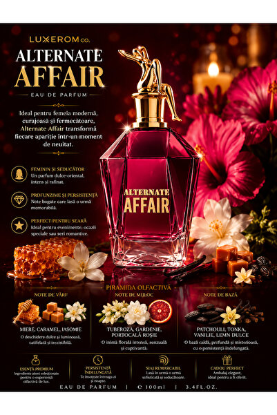 LUXEROM Parfum Luxury Damă Alternate Affair 100 ml – Dulce Oriental cu Miere ...