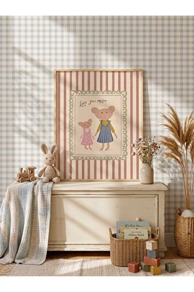 Creatick Design İskandinav Tarzı Masif Ahşap Çerçeveli Çocuk ve Bebek Odası M...