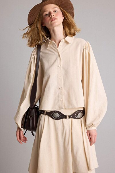 DeFacto Manuka X Women's Faux Leather Jean Belt H9351Axns