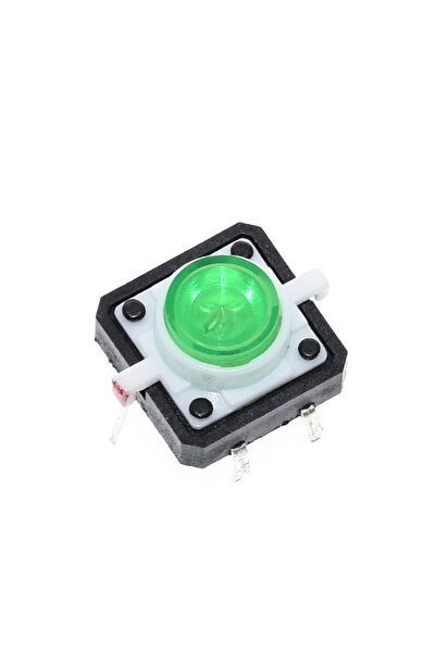 Generic Tactile Push Button με LED Πράσινο 12x12mm