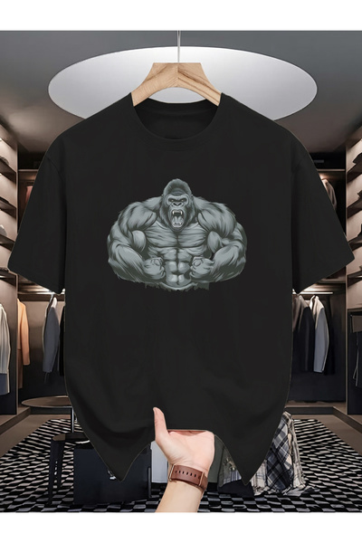 212Wear 180G Pure Cotton Single-Sided Printed Round Neck Sleeved T-Shirt, Men...