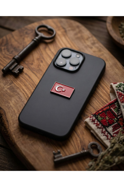Zaytoon Turkey Flag Phone Sticker – 3D Metal Design, Premium Quality Back Dec...