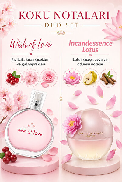 AVON Wish of Love Incandessence Lotus Duo Set