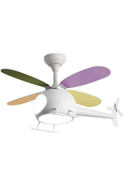 Primo Prcf-80679 Ανεμιστήρας Οροφής 98 εκ. με Φως και Τηλεχειριστήριο Λευκό Κ...