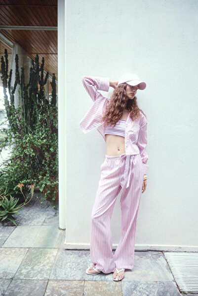 Touché Privé Striped Relaxed Fit Pants